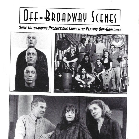 1995 Off Broadway Scenes Currently Playing  1990s  Vintage Print Ad - Picture 2 of 2